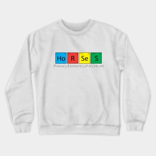 Horse Primary Elements! Crewneck Sweatshirt